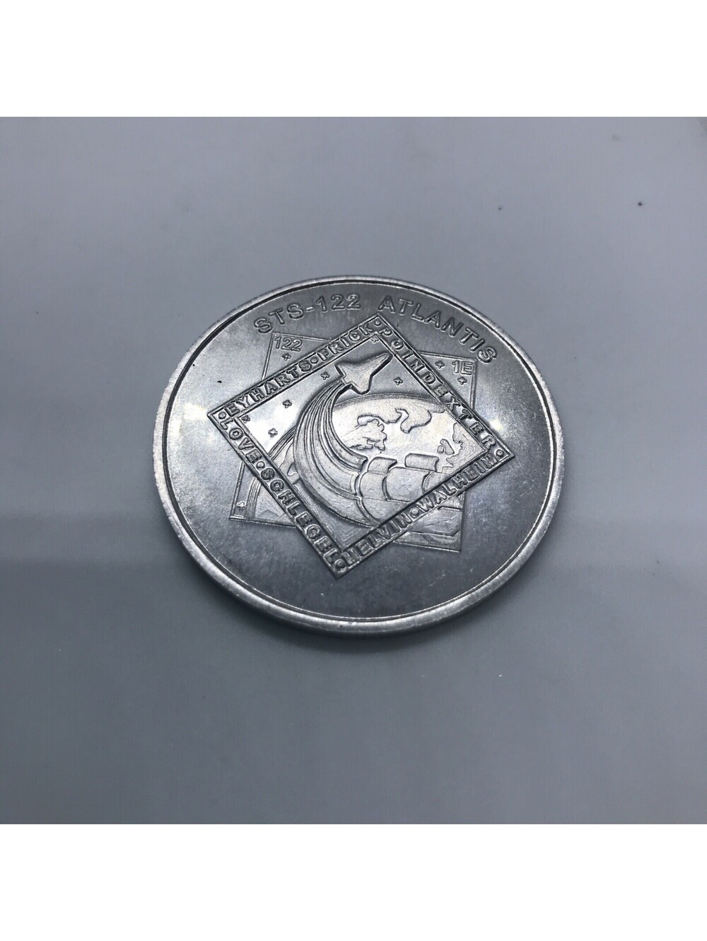 Space Shuttle Crew Emblem Collection STS-122 ATLANTIS Challenge Coin Token